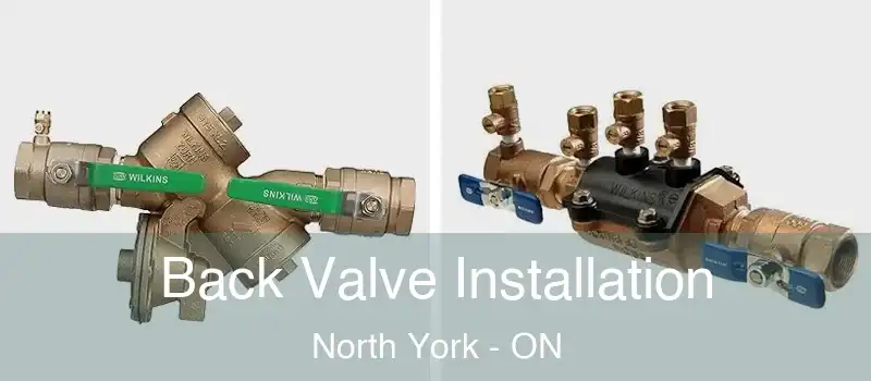  Back Valve Installation North York - ON